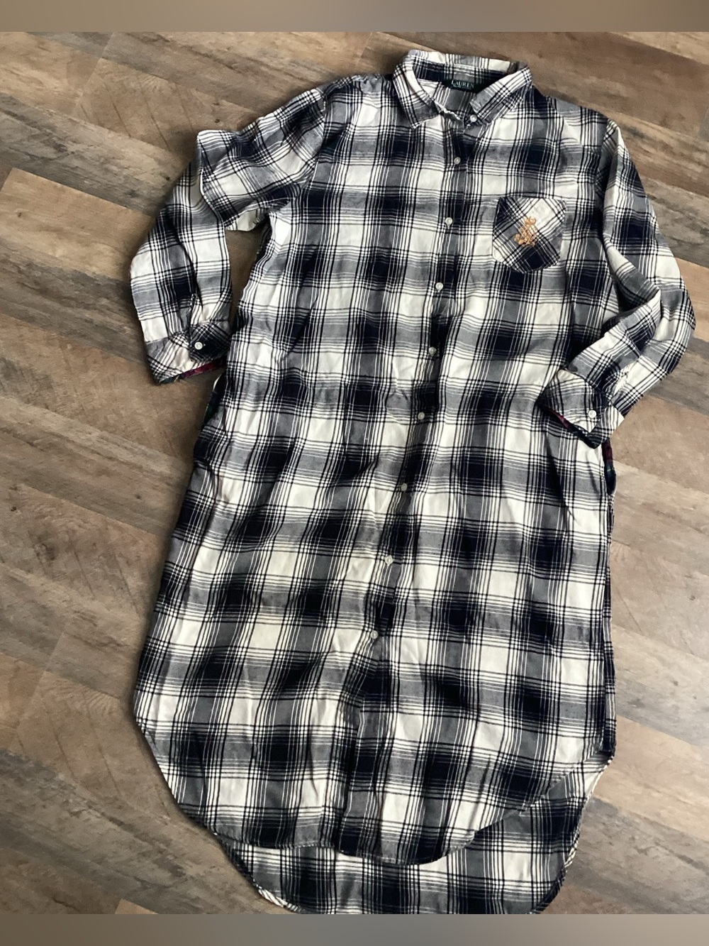 Lauren Ralph Lauren plaid night shirt